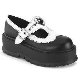 2 Inch Platform SLACKER-23 Black White