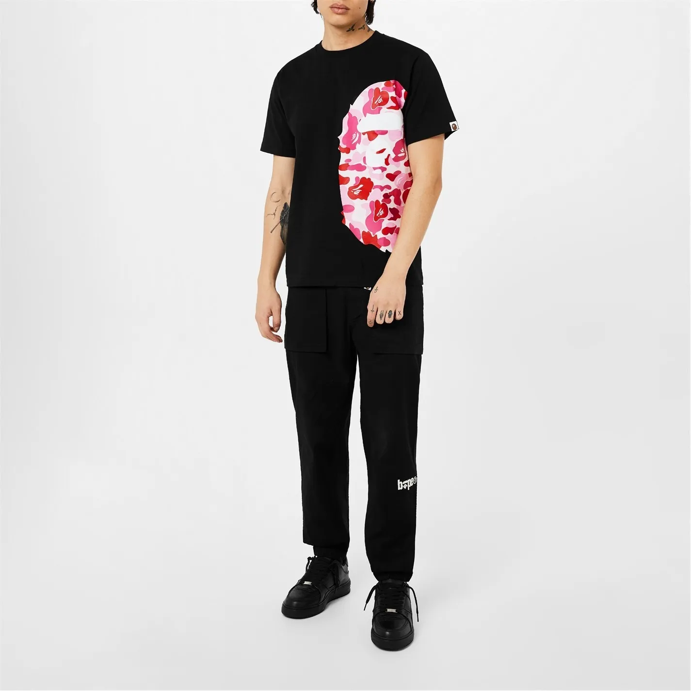 A BATHING APE  |Cotton Short Sleeves Logo T-Shirts