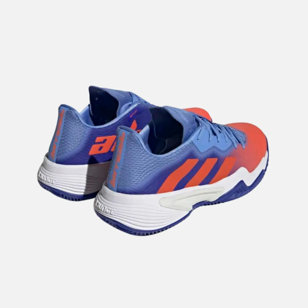 Adidas Barricade Mens Tennis Shoes -Lucid Blue / Solar Red / Blue Fusion