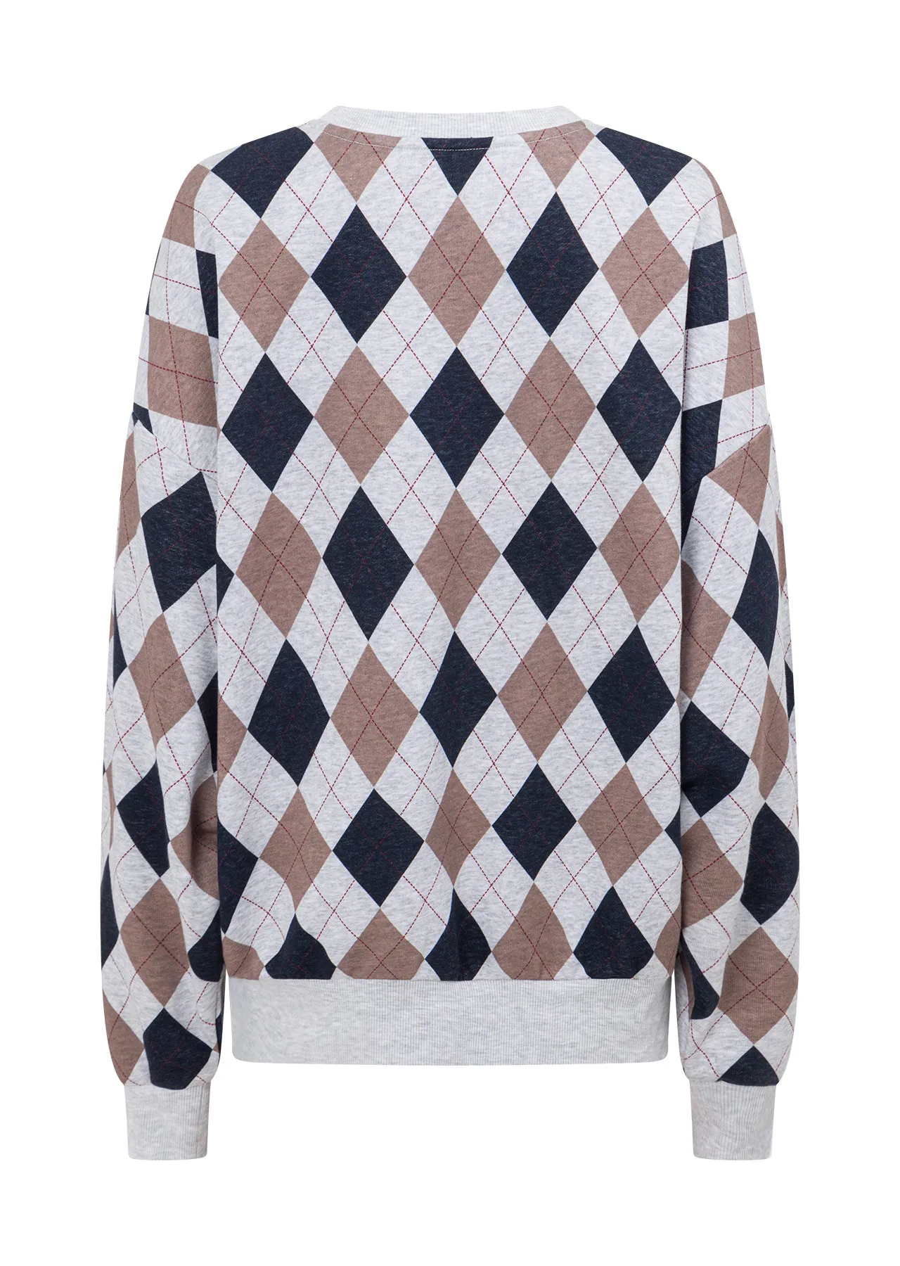 Alumni Argyle Oversized Sweat | Jackets, Hoodies and Sweats | Lorna Jane New Zealand