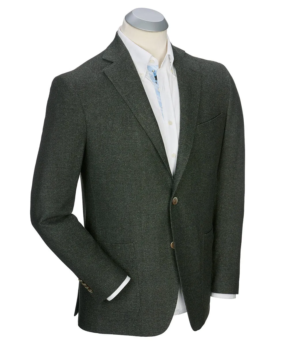 Andrew Brushed Wool Solid Sport Coat