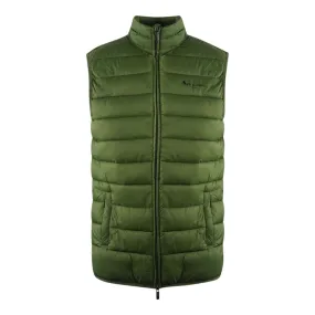 Aquascutum London Logo Army Green Lightweight Gilet Jacket