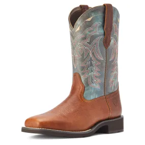 Ariat Women's Delilah Western Boot - Spiced Cider/ Teal River 10042420