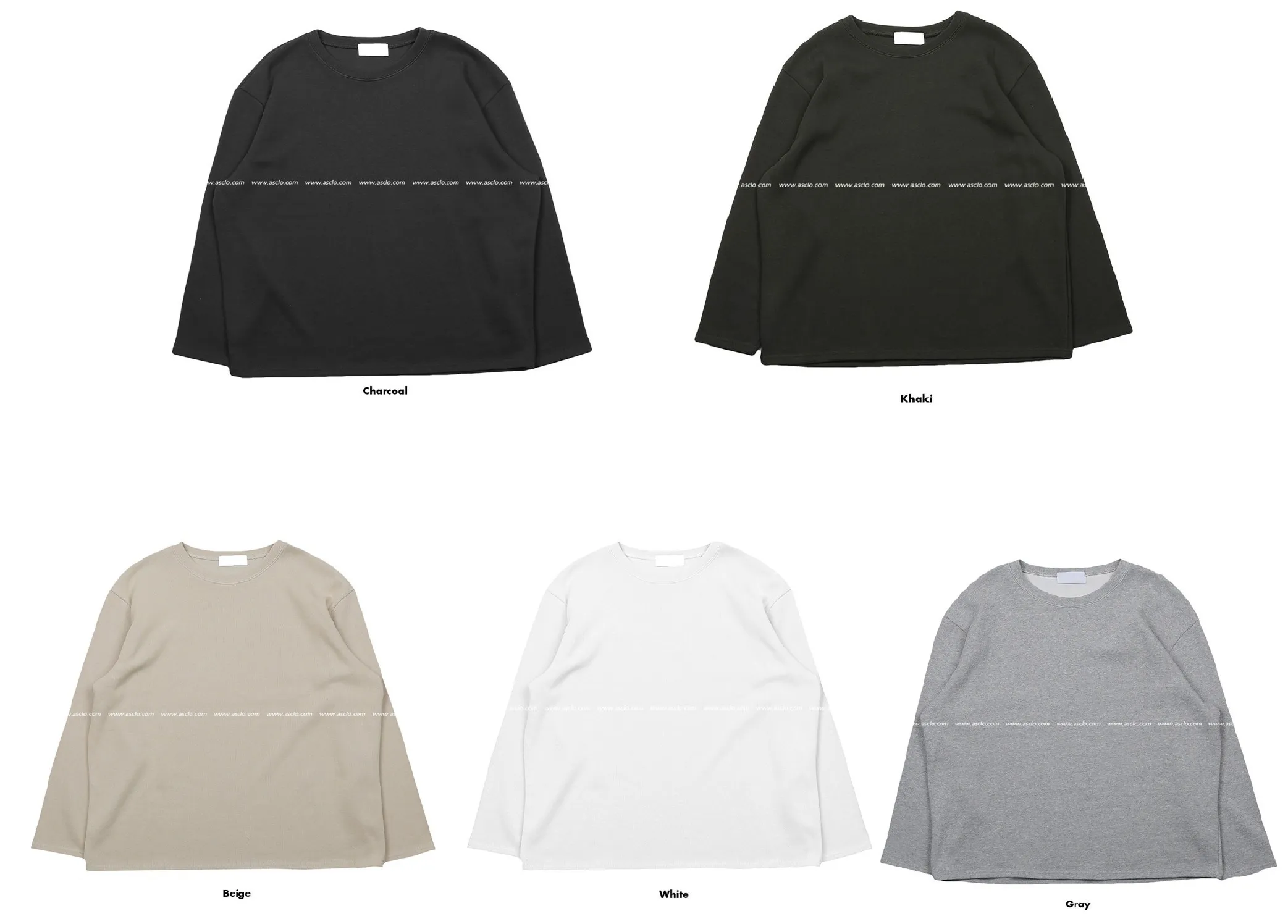 ASCLO  |Unisex Street Style Plain Cotton T-Shirts