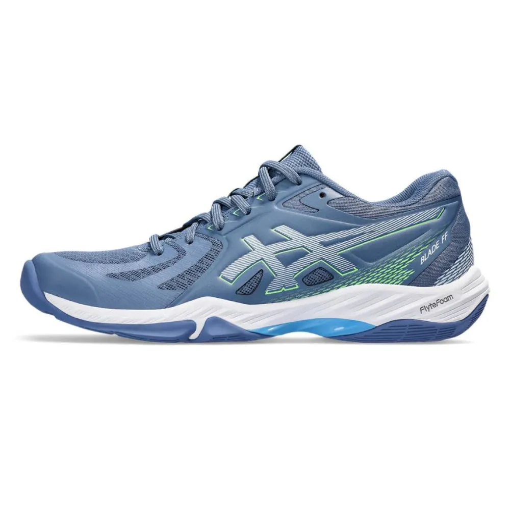 ASICS Men's Blade FF Badminton Shoe (Denim Blue/Lime Burst)