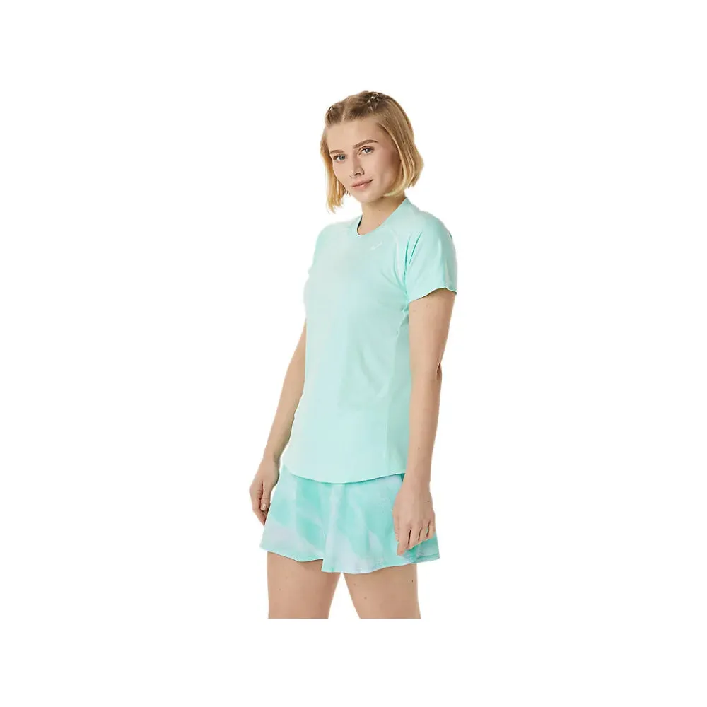 ASICS Women's Court Piping Short Sleeve Top (Fresh Ice)