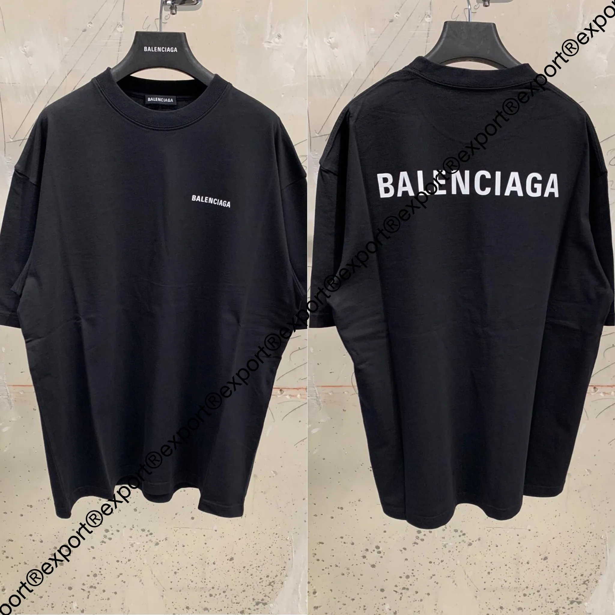 BALENCIAGA  |BALENCIAGA Men's Back Logo T-shirt