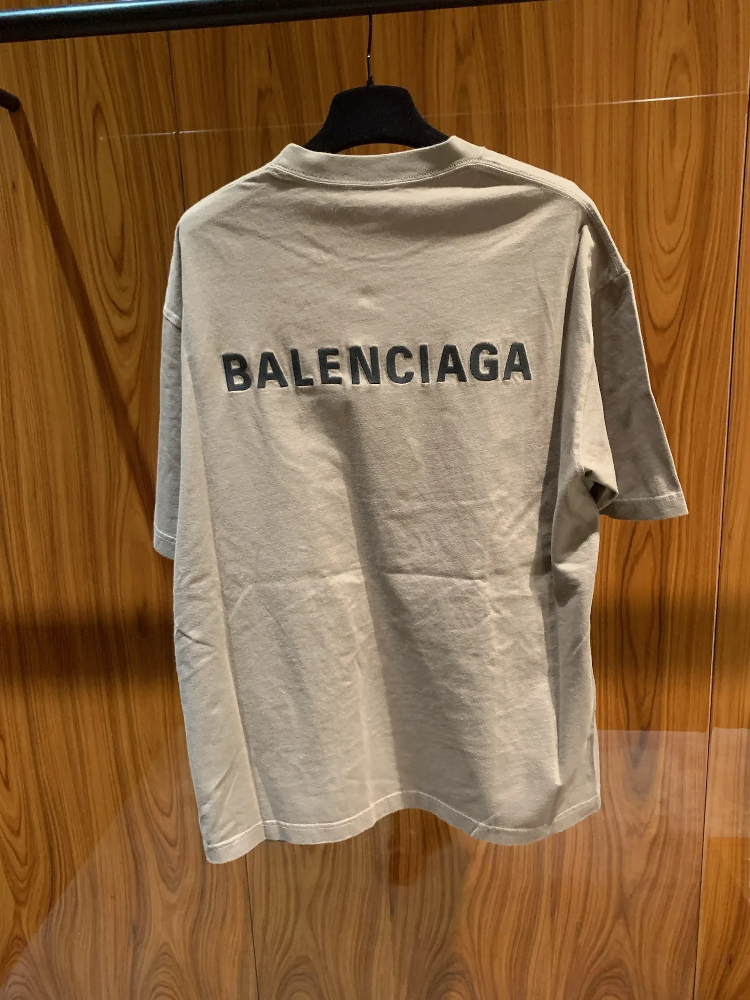 BALENCIAGA  |BALENCIAGA Men's Back Logo T-shirt