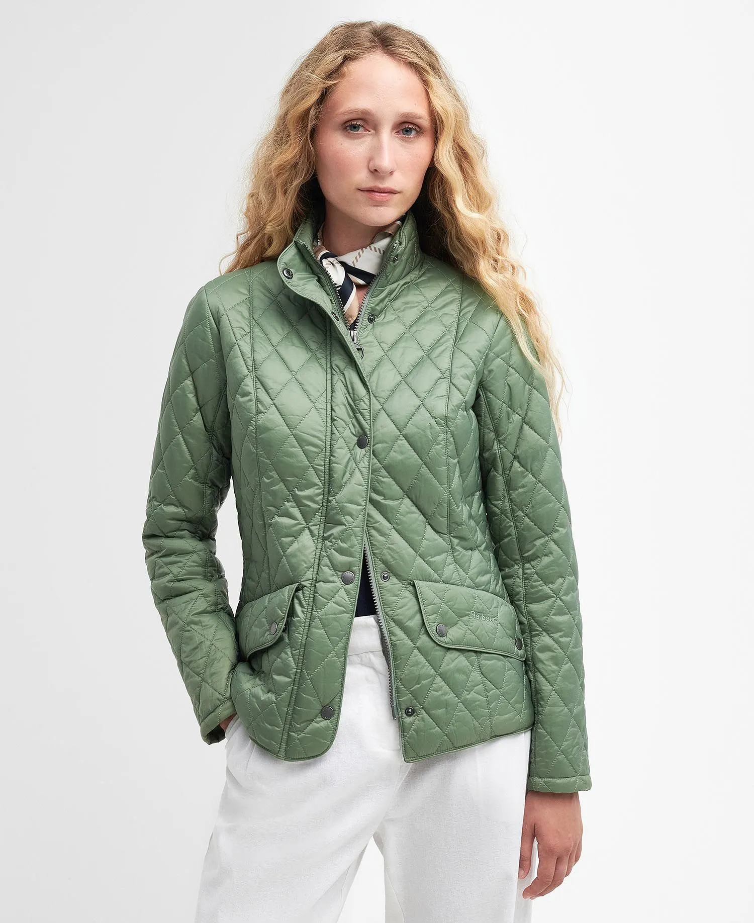 Barbour Flyweight Cavalry Quilted Jacket Women's Bayleaf - A One Clothing