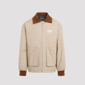 Beige Cotton Reversible Elevated Coach Jacket