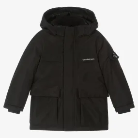 Boys Black Padded Coat