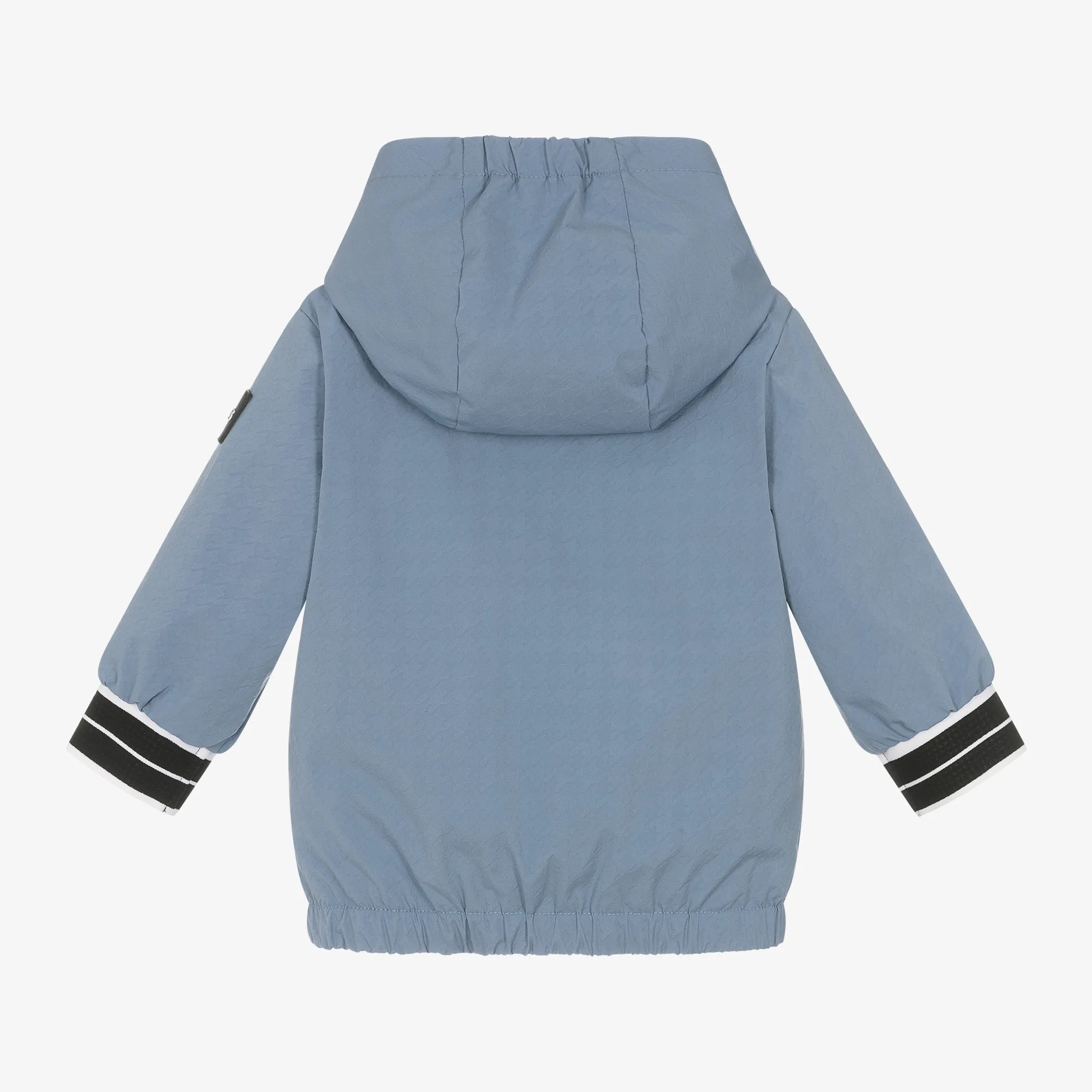 Boys Blue Hooded Windbreaker Coat