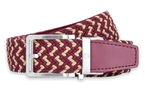 Braided Garnet & Gold, 1 3/8 Strap, Golf Belt