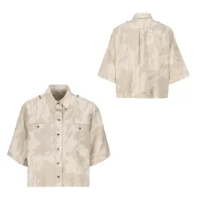 BRUNELLO CUCINELLI  |Casual Style Linen Short Sleeves Shirts & Blouses