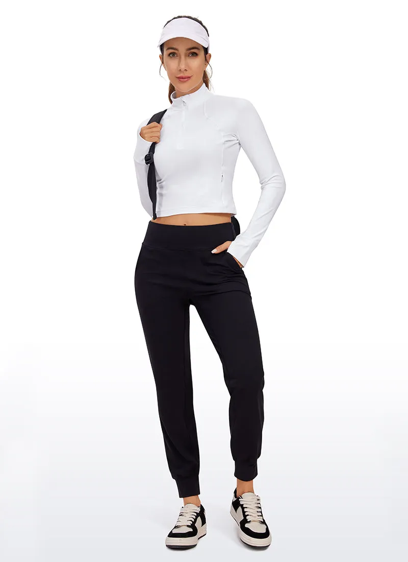 Butterluxe Half-Zip Long Sleeve Cropped