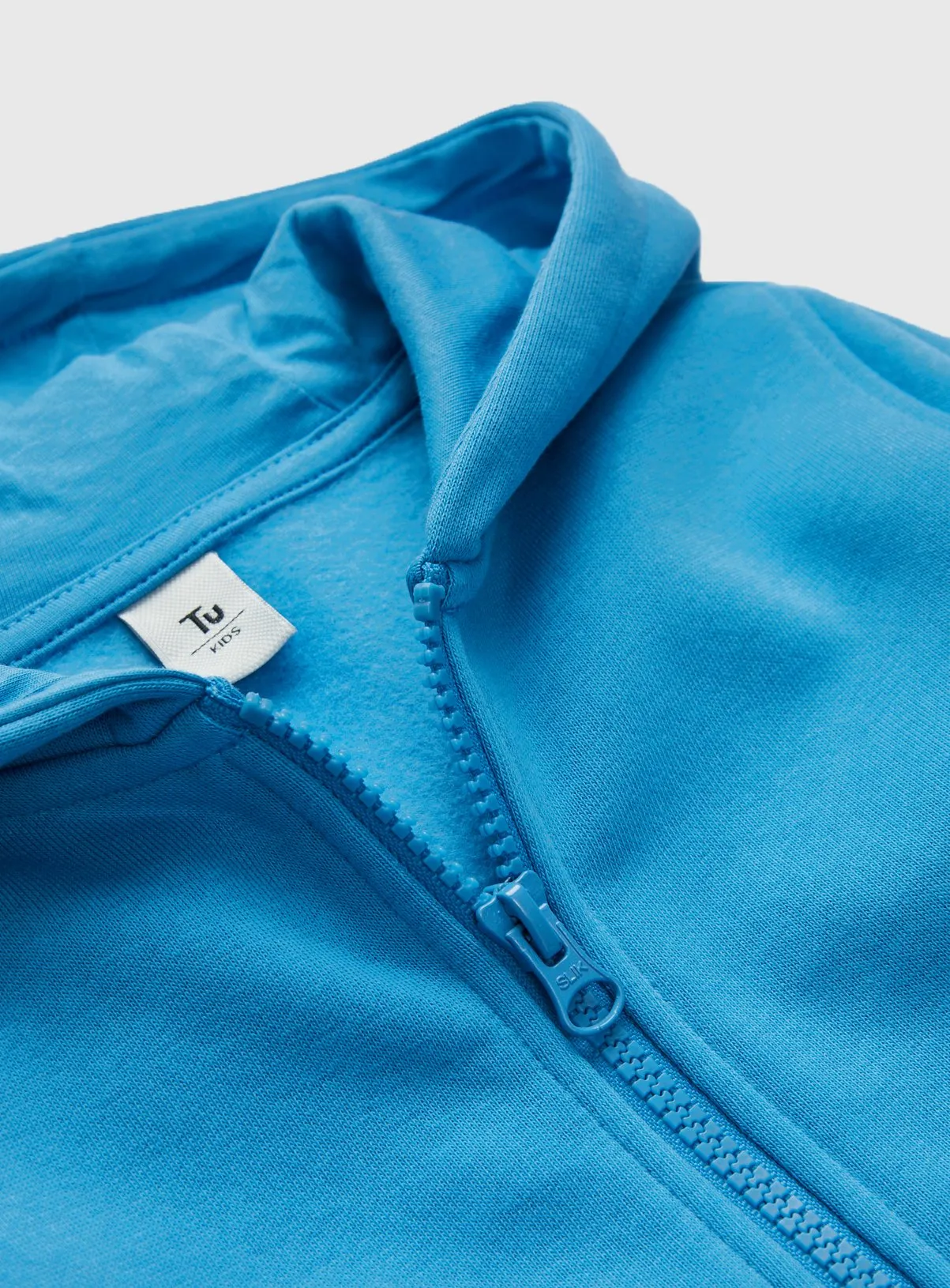 Buy Bright Blue Zip-Through Hoodie 13 years | Jumpers and hoodies | Tu