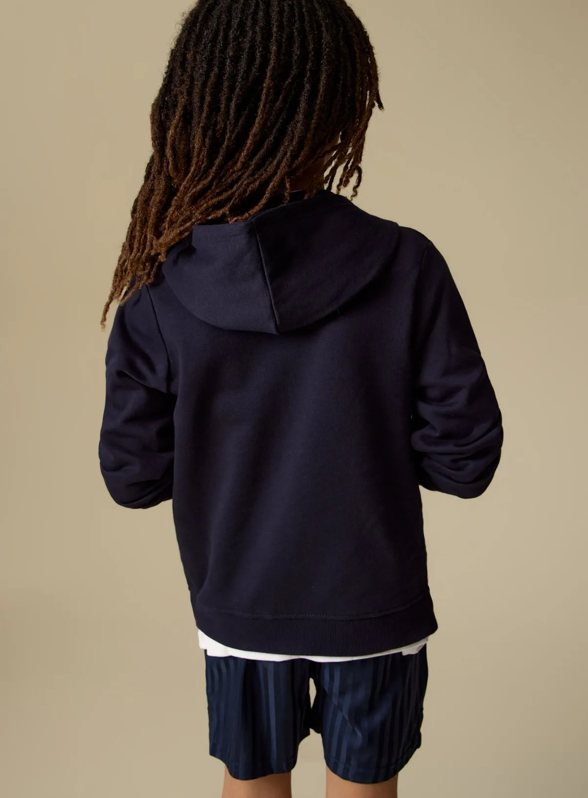 Buy Navy Zip-Through Hoodie 11 years | Jumpers and hoodies | Tu