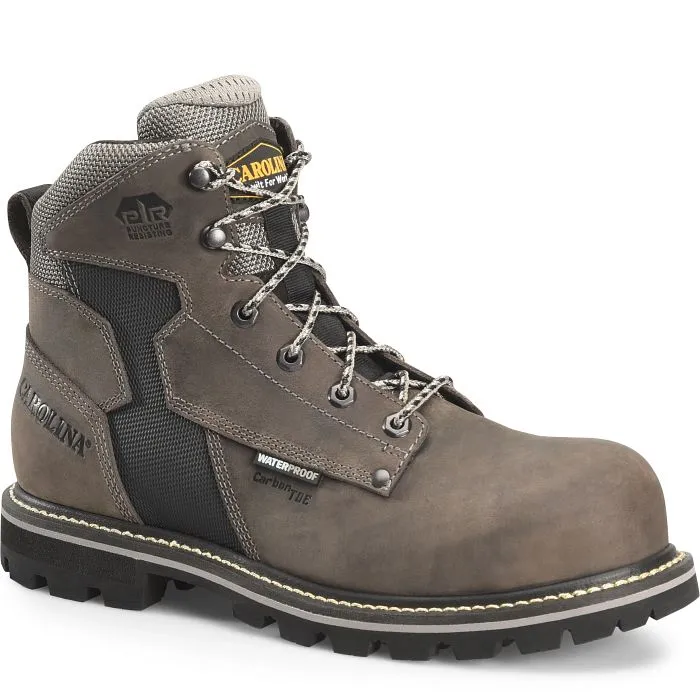 CAROLINA I-BEAM 6 COMPOSITE TOE WATERPROOF WORK BOOT SIZE 9.5D GRAY