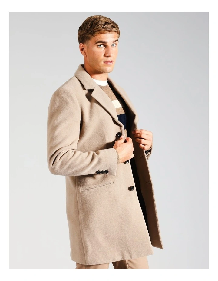 Charlie Car Coat in Beige