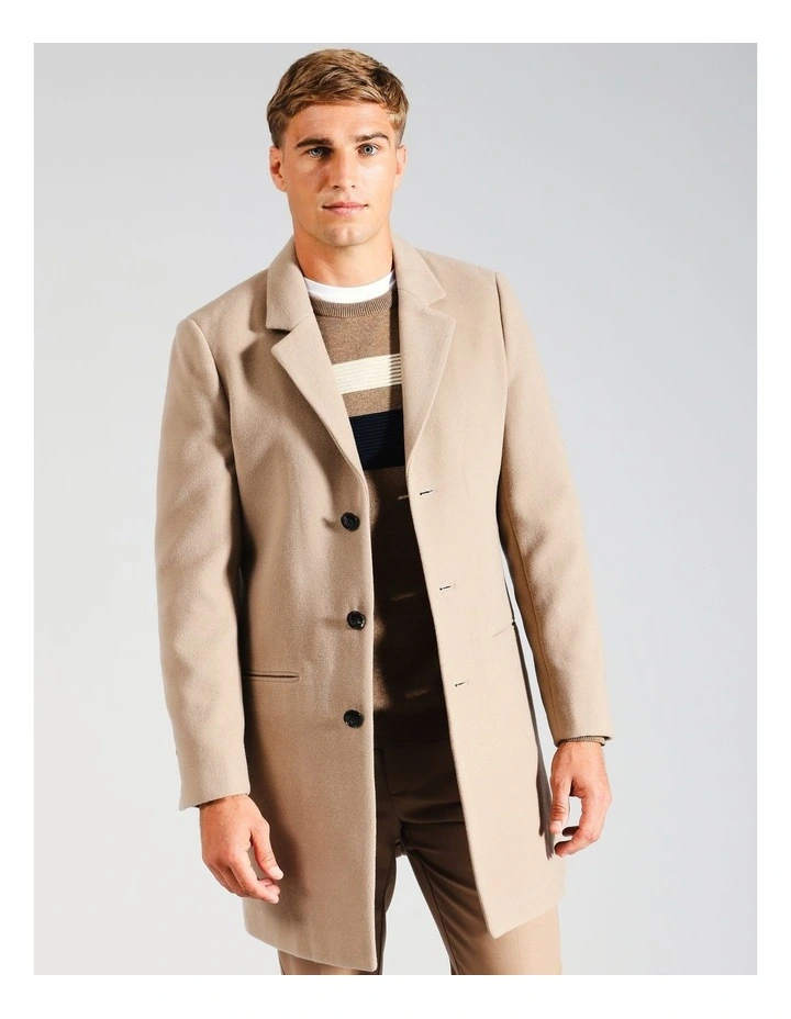 Charlie Car Coat in Beige