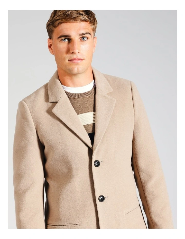 Charlie Car Coat in Beige