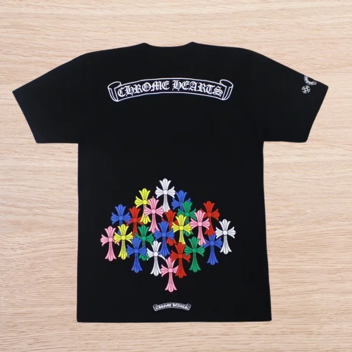 CHROME HEARTS  |Street Style Short Sleeves Logo T-Shirts