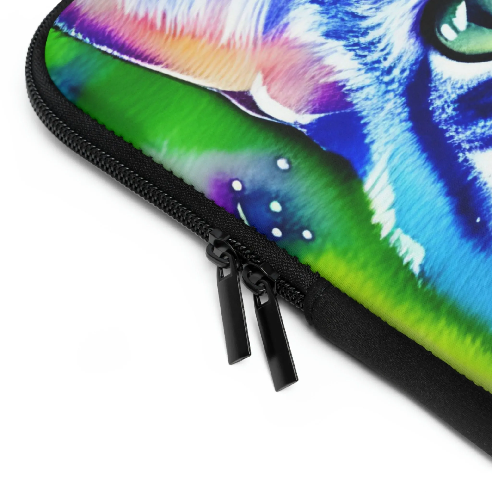 Colorful Cat Graphic Laptop Sleeve