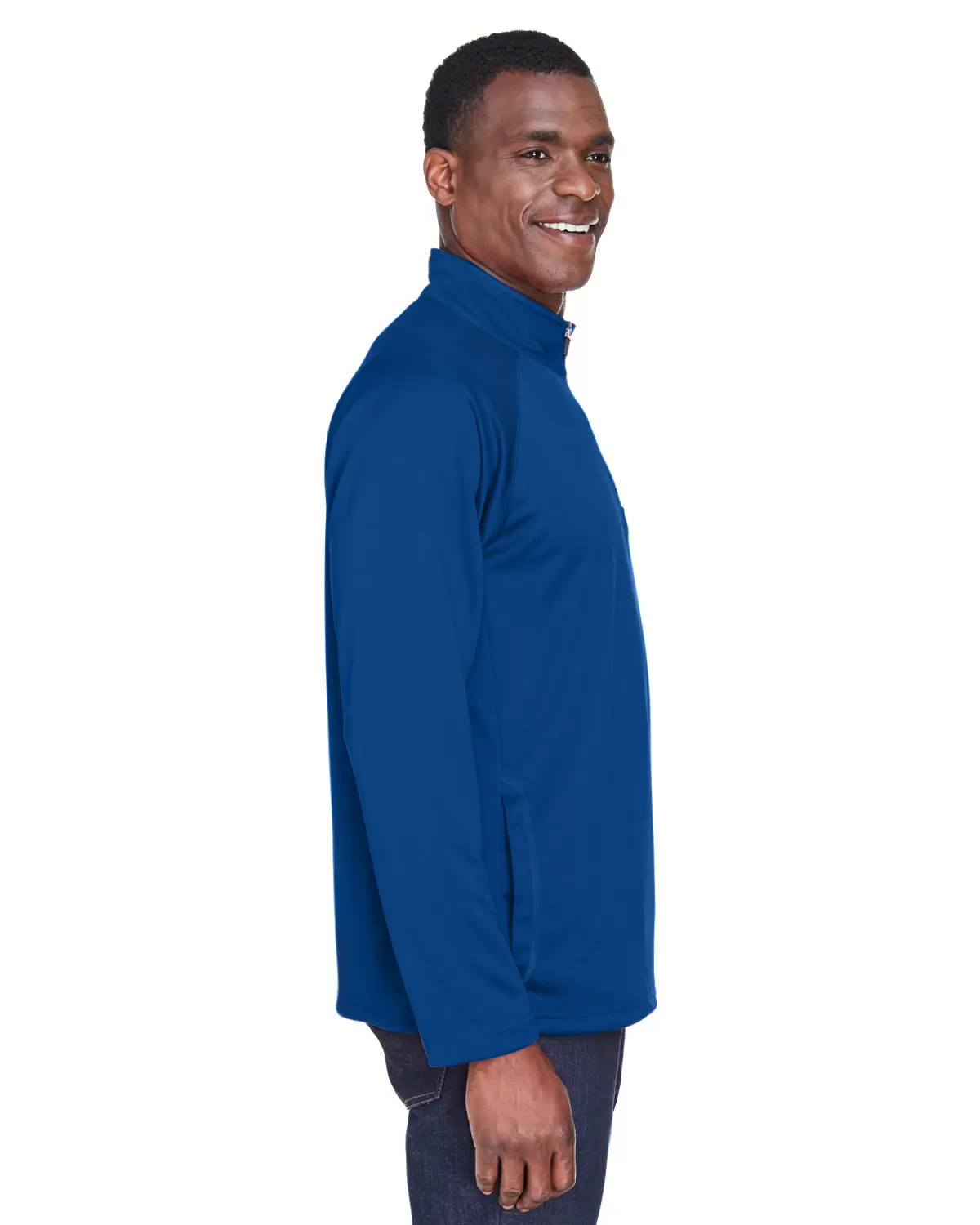 DG440 Devon & Jones Men's Stretch Tech-Shell Compass Quarter-Zip Jacket SKU: DG440