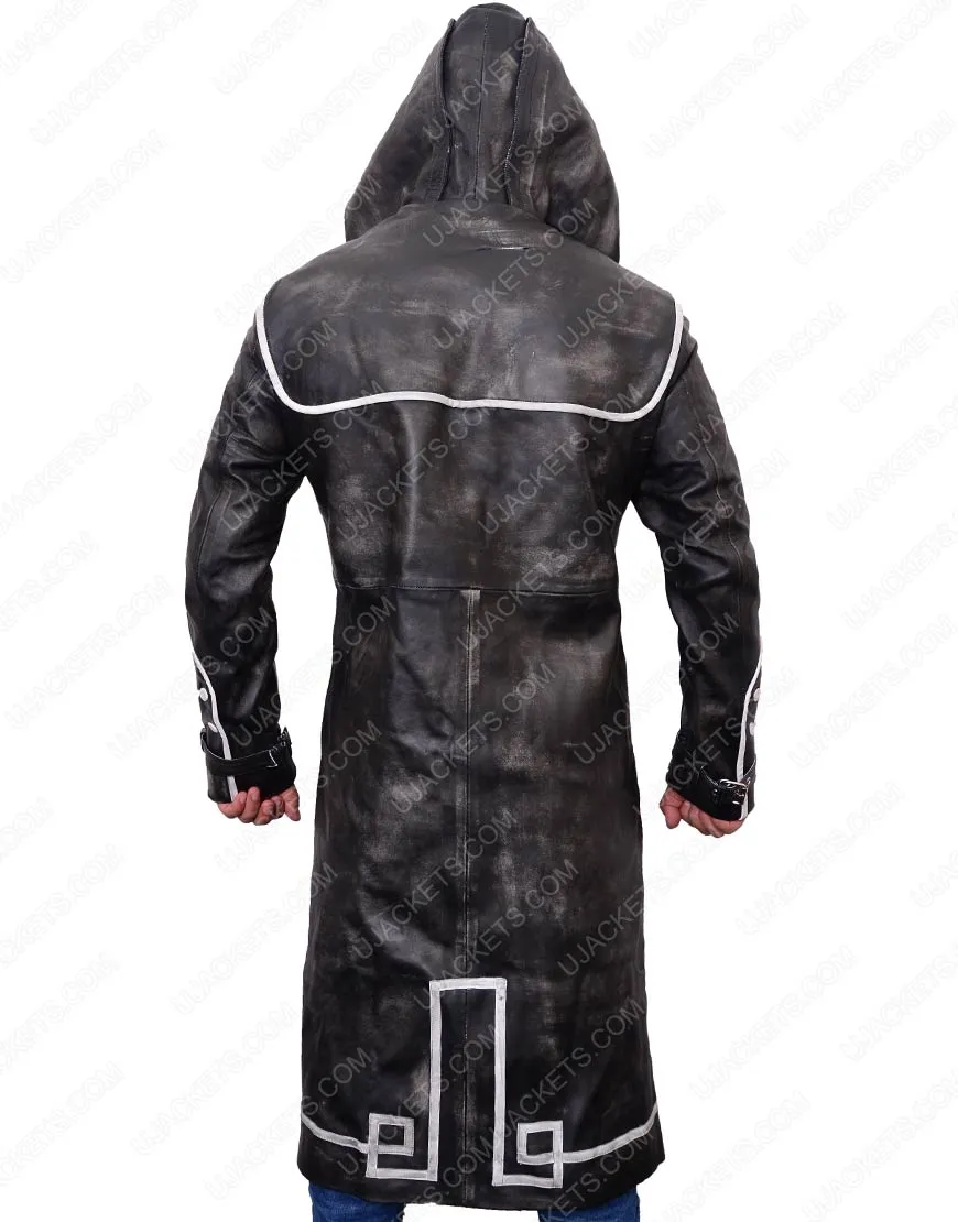 Dishonored Corvo Attano Leather Jacket with Hoodie