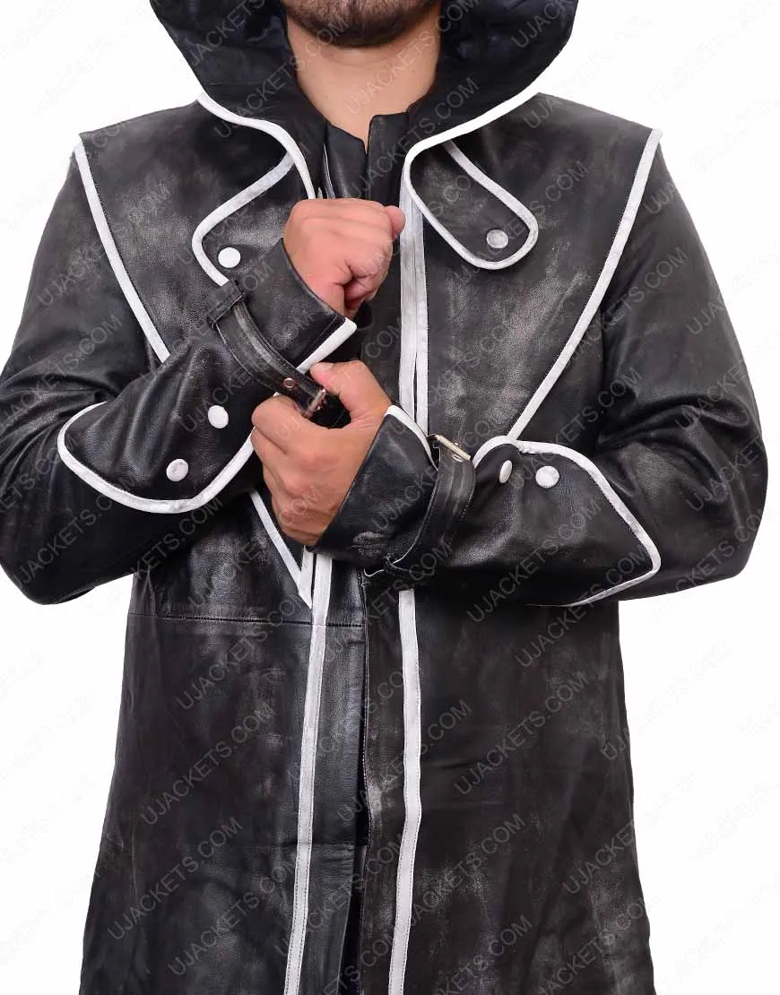 Dishonored Corvo Attano Leather Jacket with Hoodie