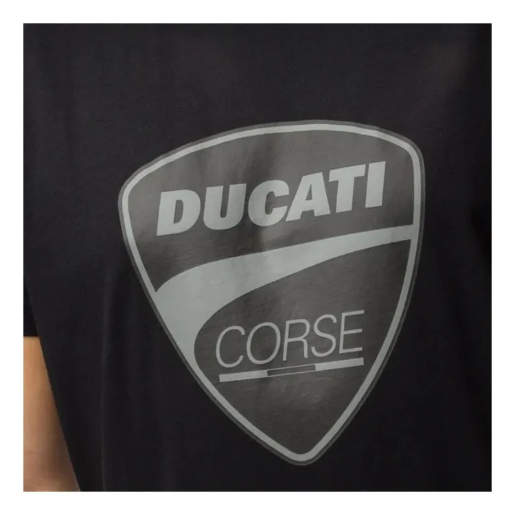 Ducati MEN'S DC32MA03 T-Shirt Uomo con Logo Nera