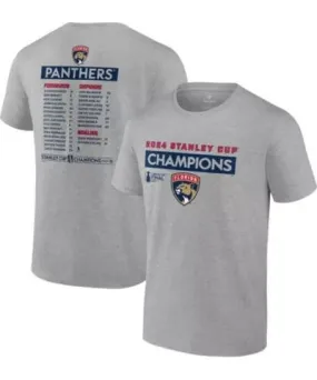 Fanatics Men's NHL Fanatics Florida Panthers 2024 Stanley Cup s Roster T-Shirt