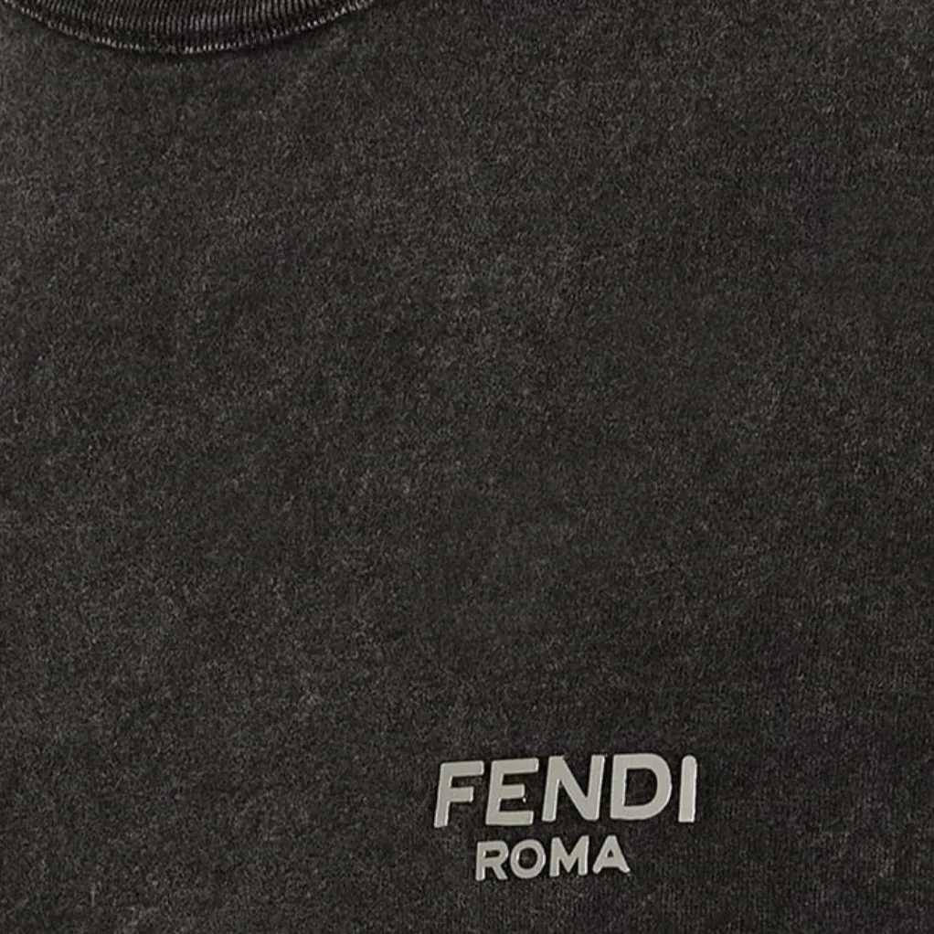 FENDI  |Crew Neck Unisex Short Sleeves Logo Luxury