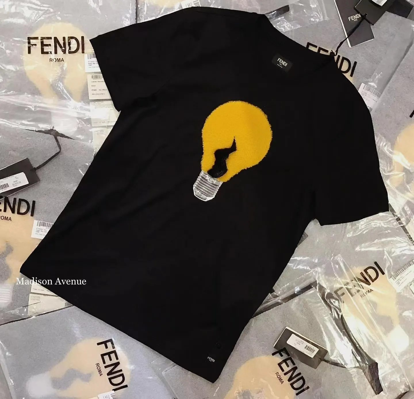 FENDI  |Street Style Logo Luxury T-Shirts