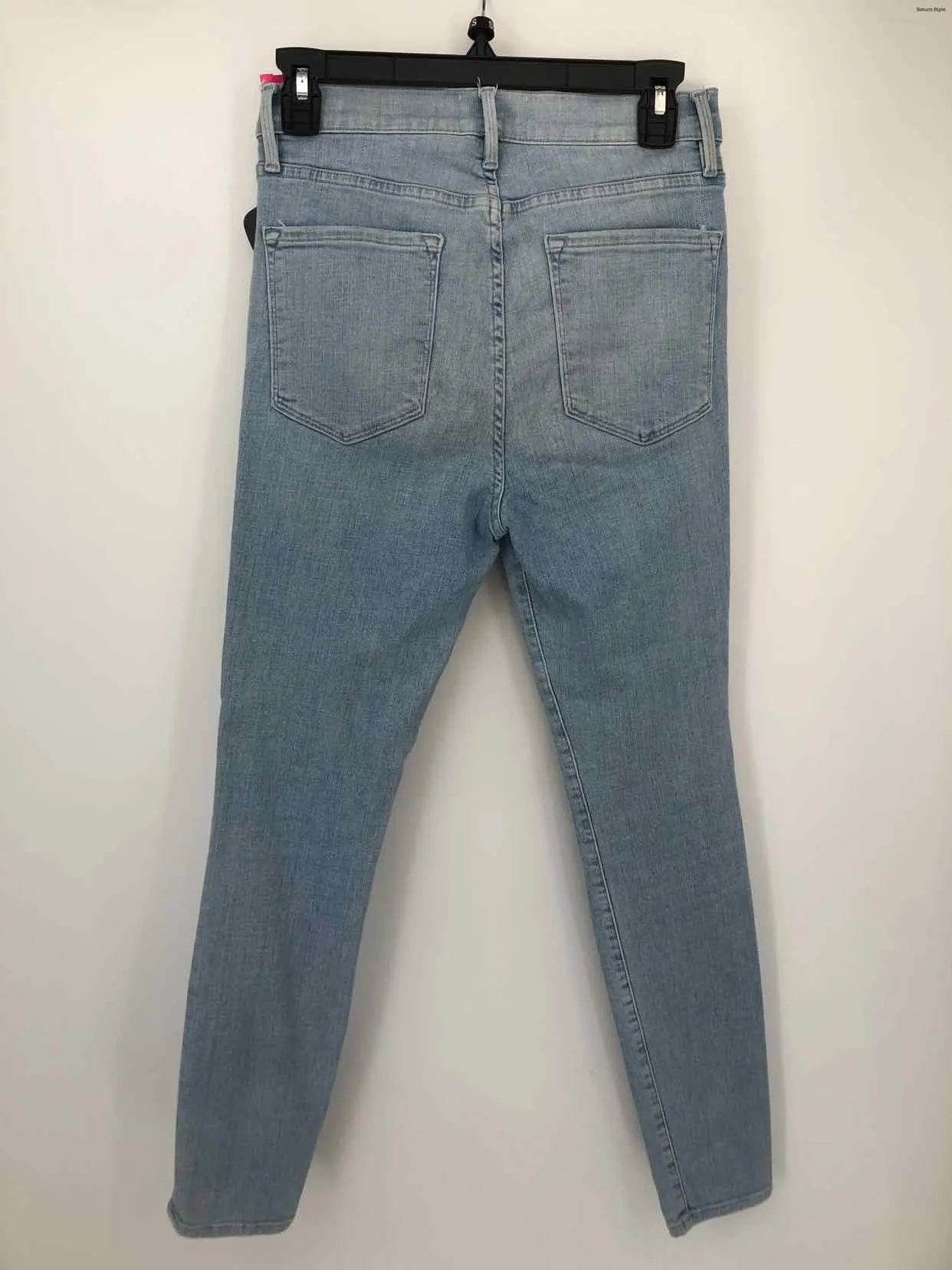 FRAME Lt Blue Denim High Rise Skinny Size 28 (S) Jeans