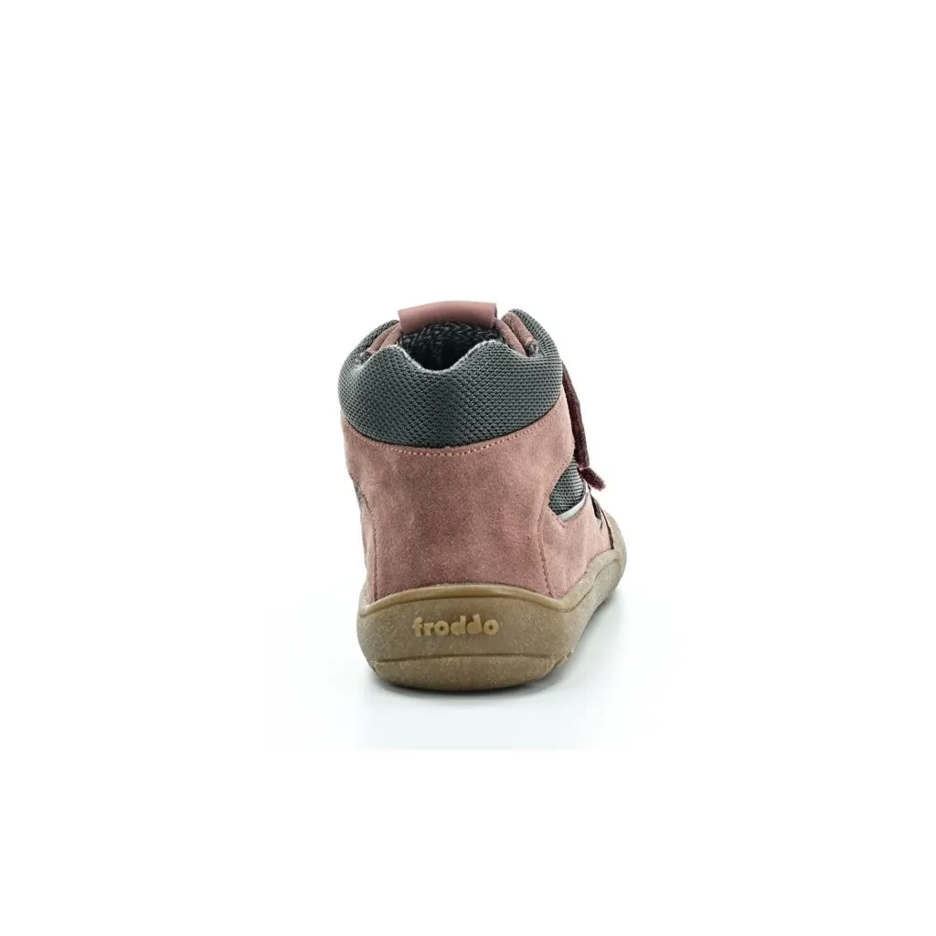 Froddo G3110254-6 Grey/Pink AD barefoot high top shoes