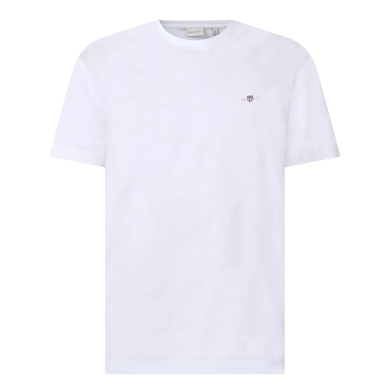 GANT The Sustainable Edit Shield Logo Round Neck T Shirt - White