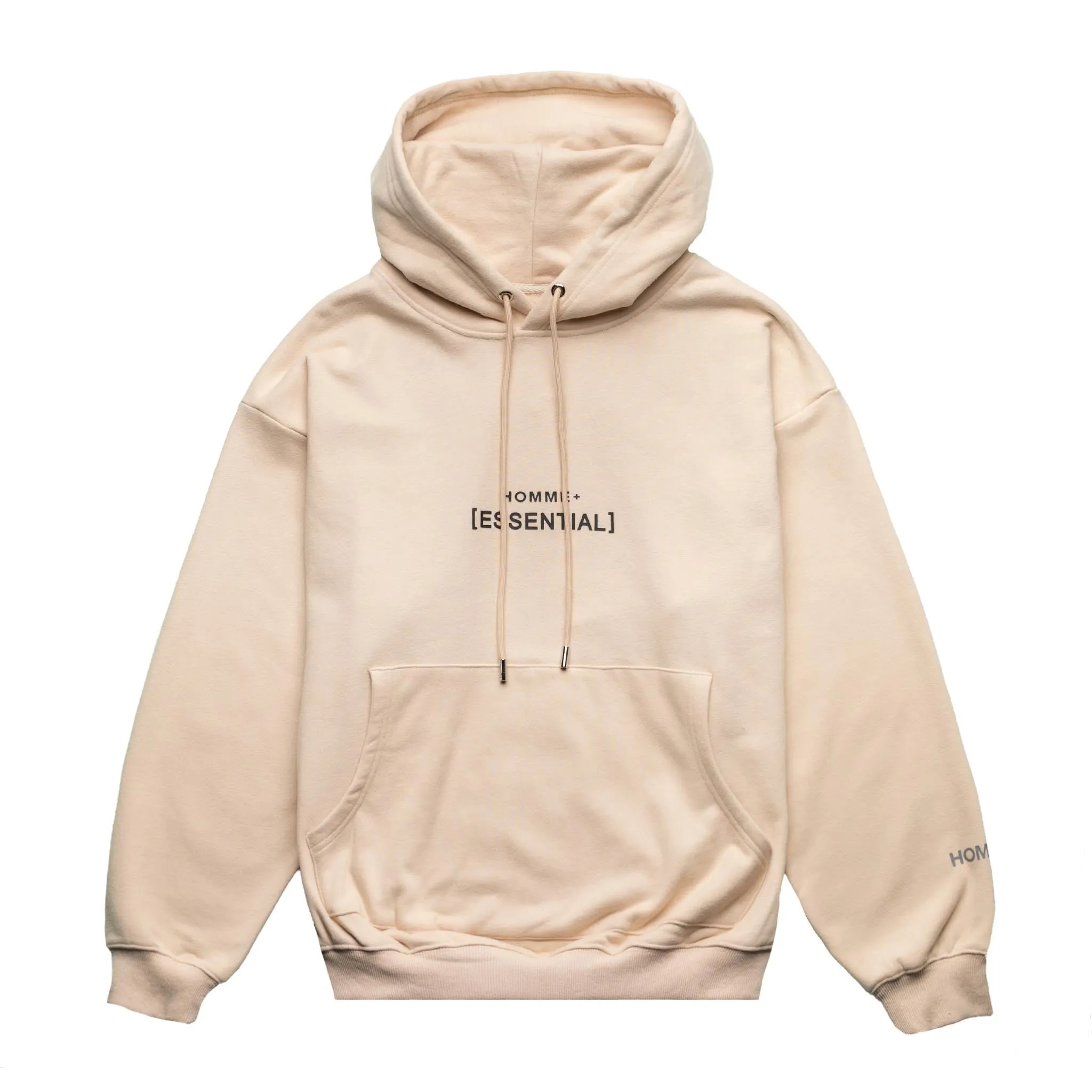 HOMME+ 'ESSENTIAL' Hoodie Light Beige