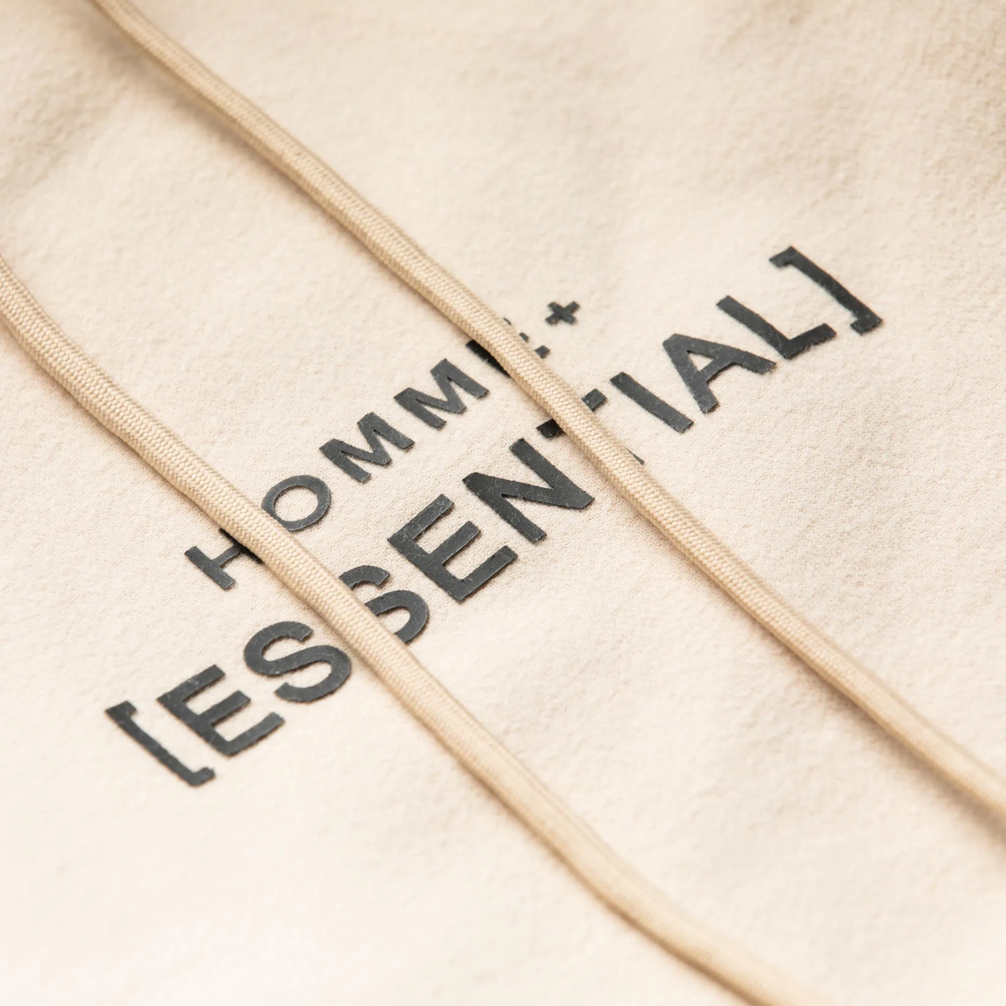 HOMME+ 'ESSENTIAL' Hoodie Light Beige