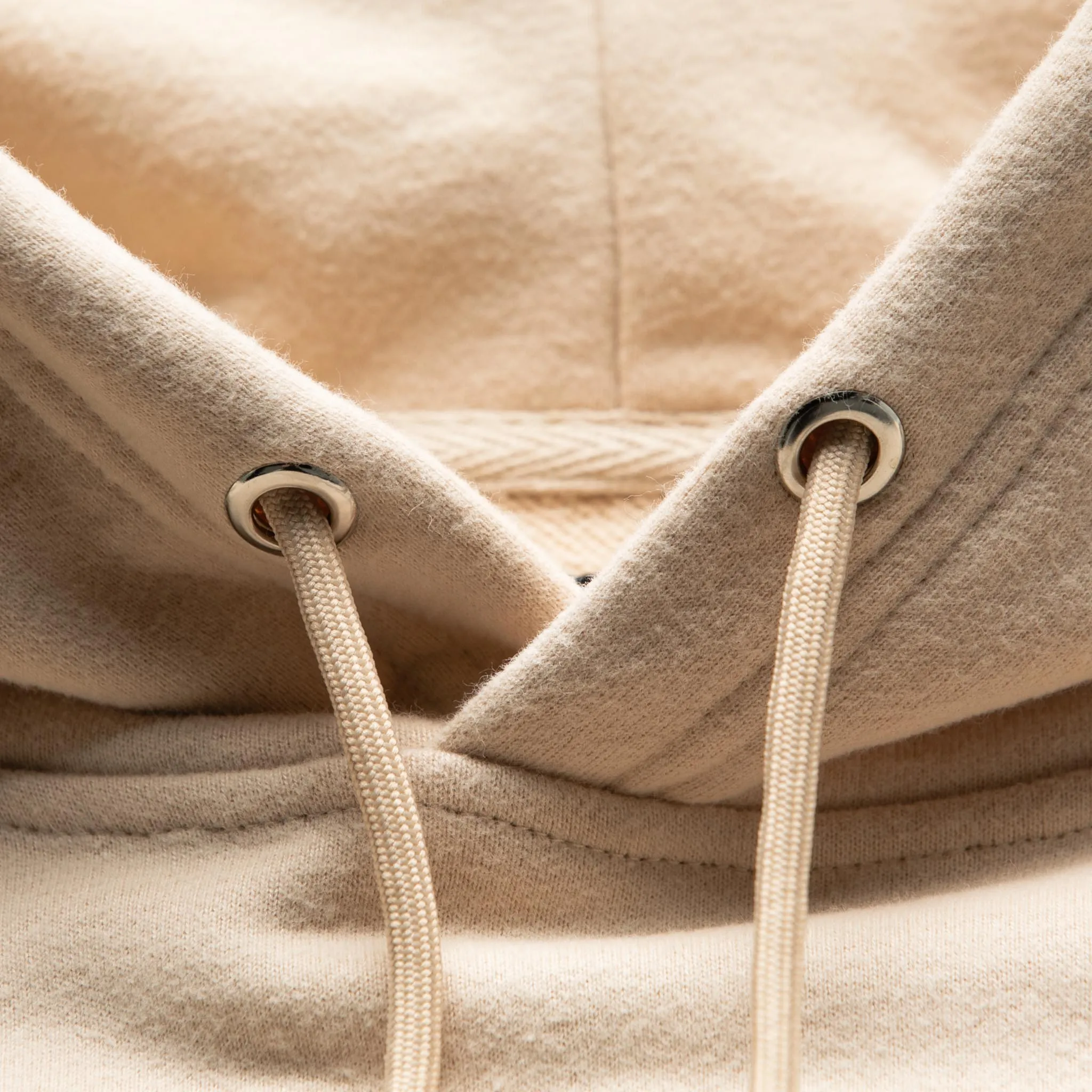 HOMME+ 'ESSENTIAL' Hoodie Light Beige