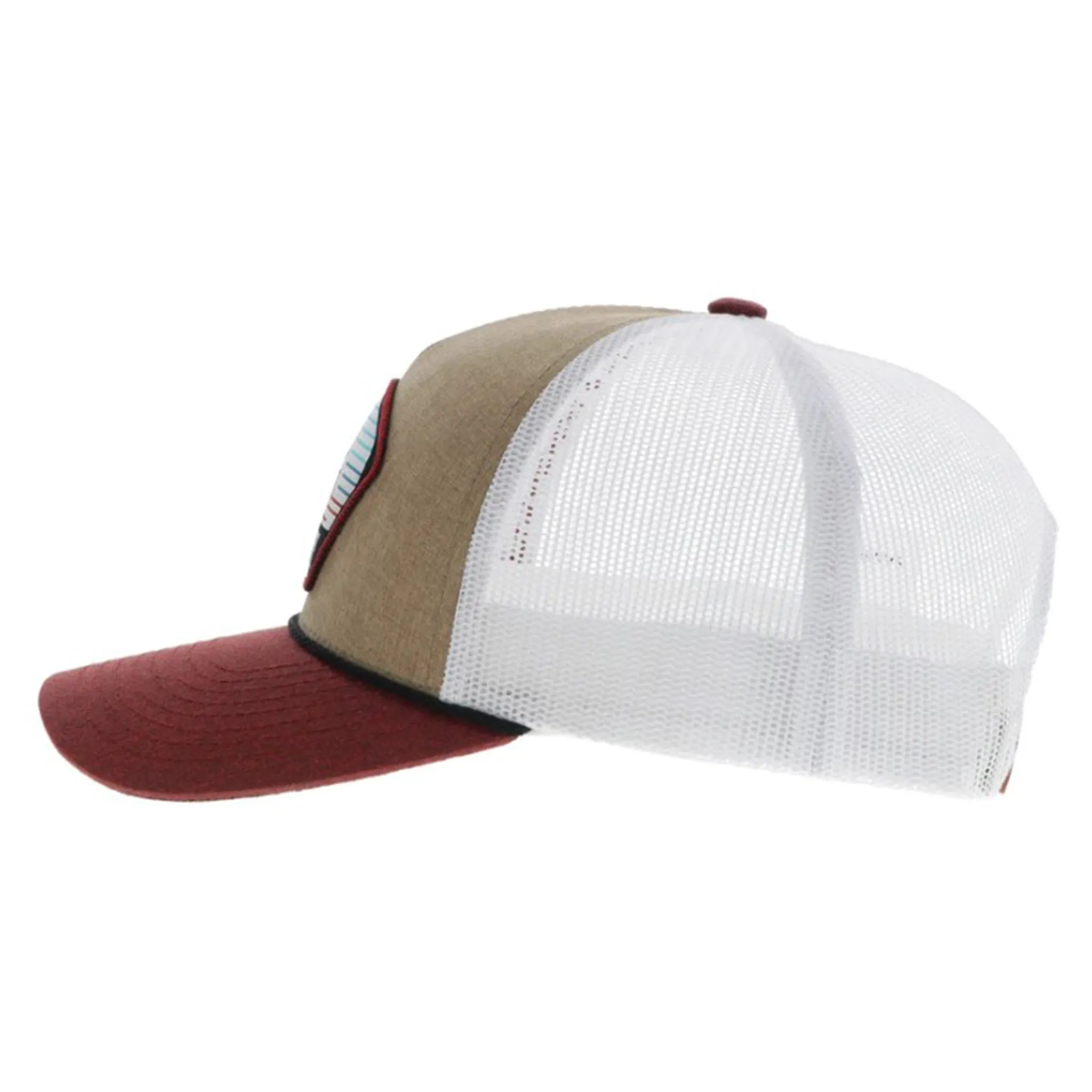 Hooey Tan, White, & Rust Punchy Hat