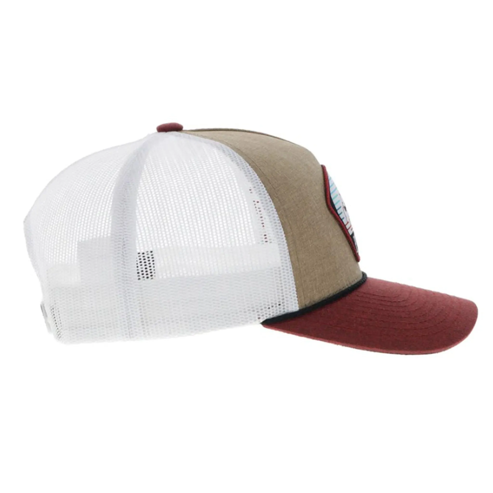 Hooey Tan, White, & Rust Punchy Hat