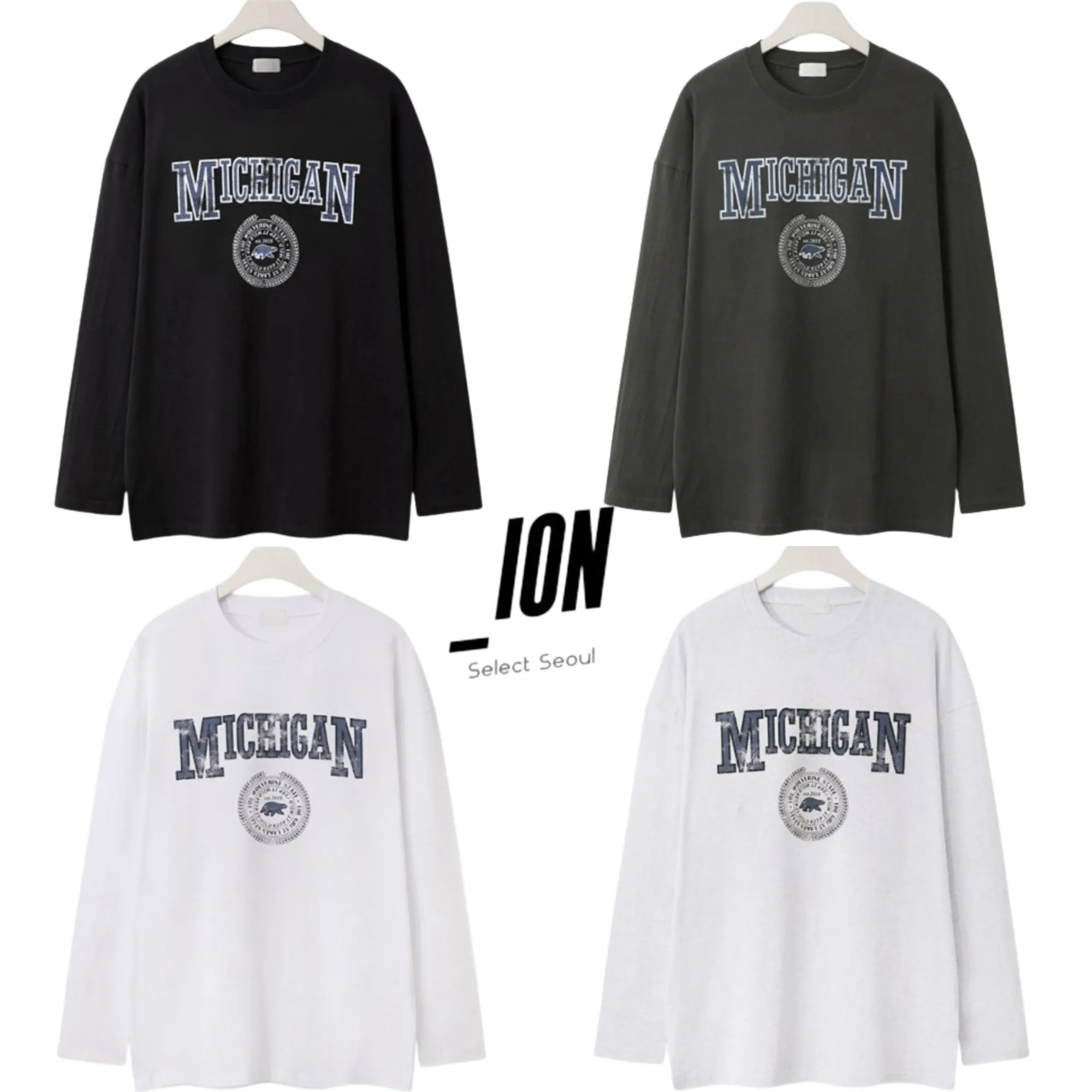 IONSEOUL  |Street Style Plain Logo T-Shirts