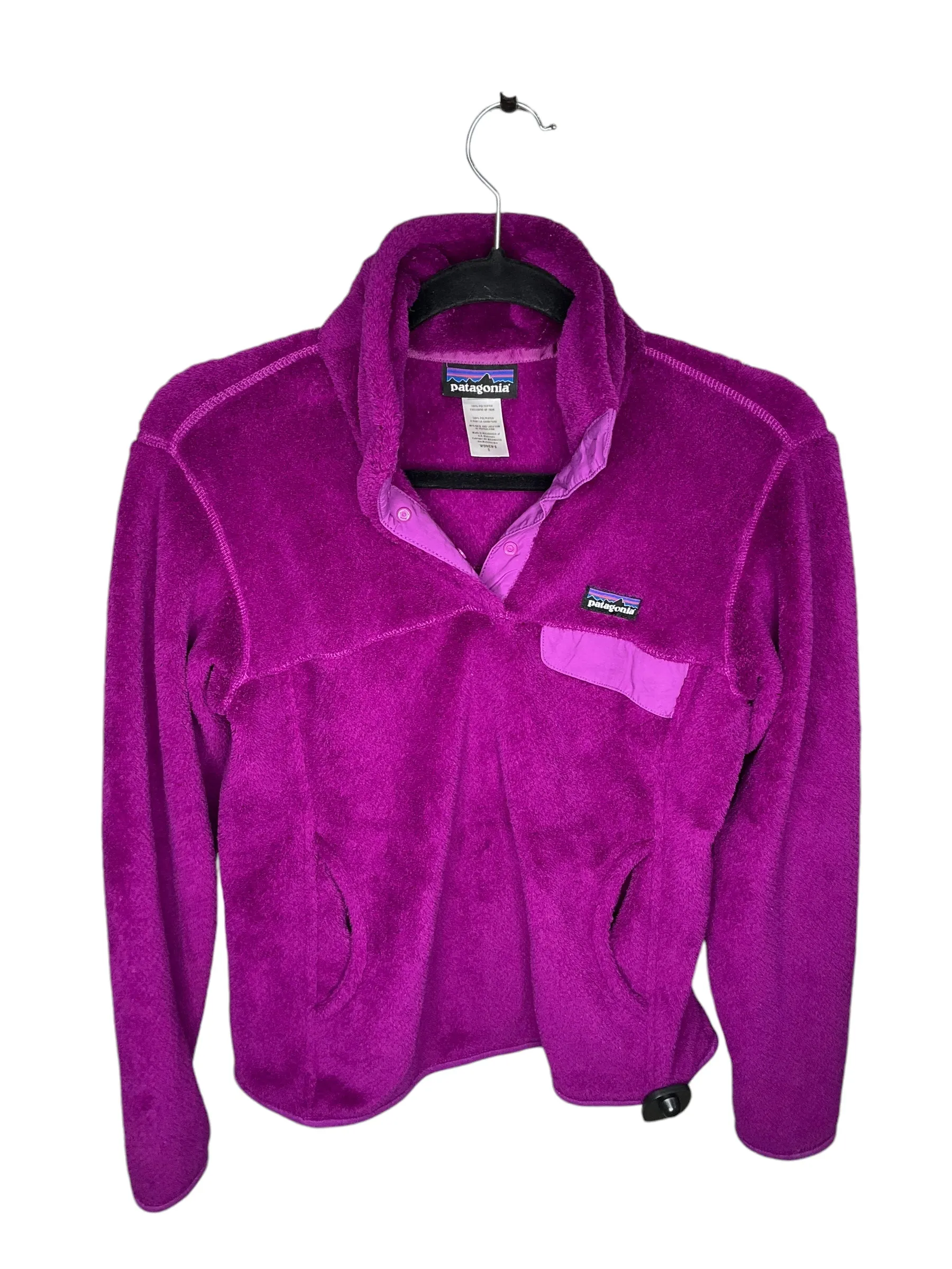 Jacket Fleece By Patagonia In Purple, Size: S