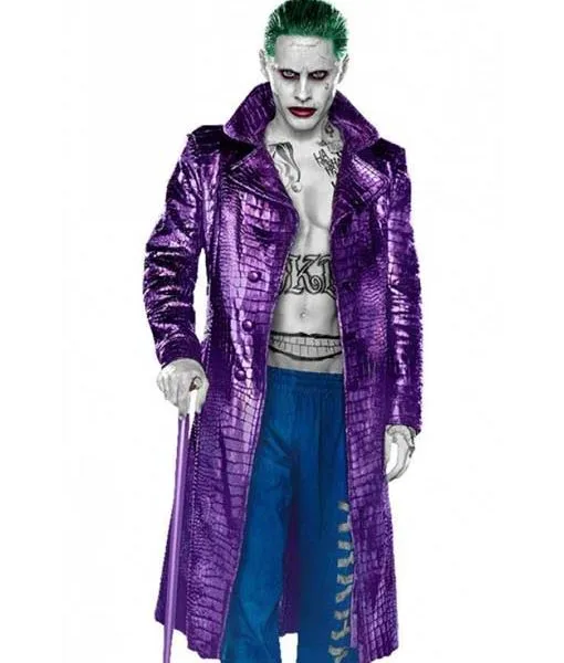 Jared Leto Joker Suicide Squad Coat - Men's Coat