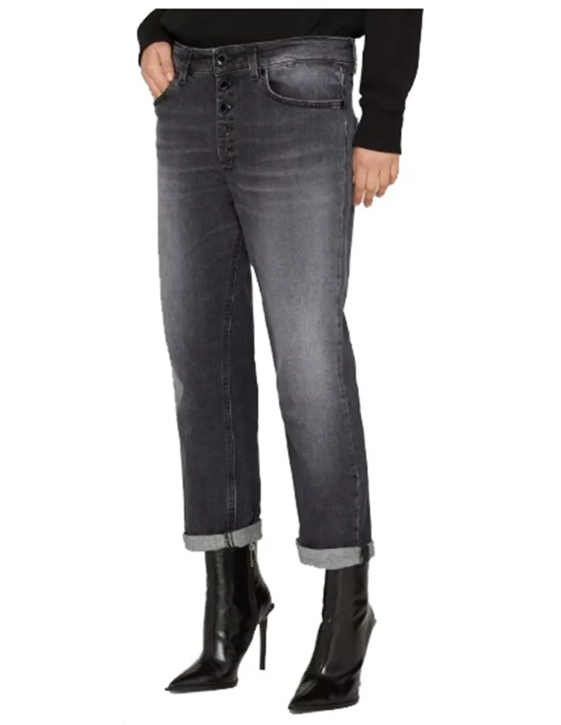 Jeans Dondup donna Koons DP268B nero AI22