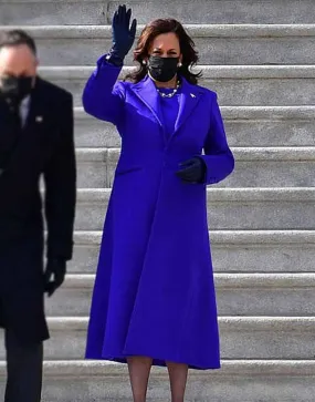 Kamala Harris Blue Trench Coat