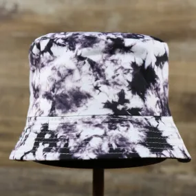 KIDS YOUTH BUCKET HAT | REVERSIBLE| DARK PURPLE/WHITE TIE-DYE | BLACK | OSFM