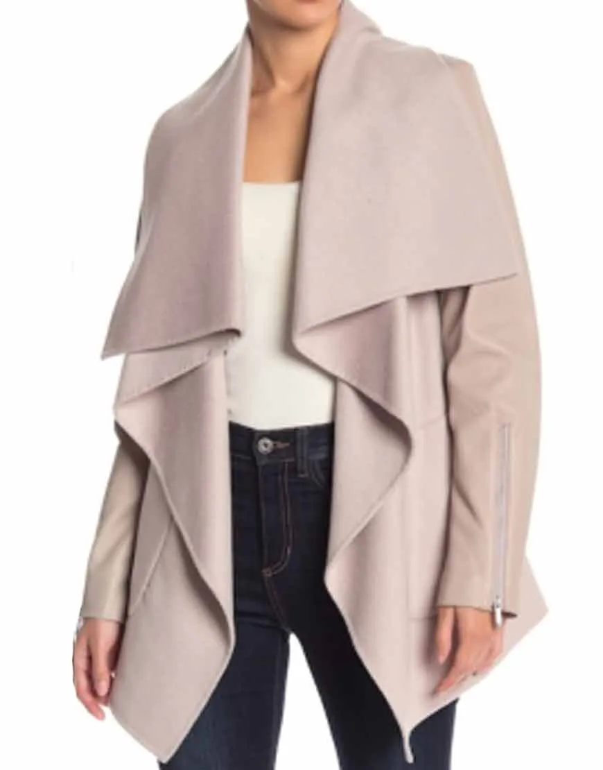 Last Man Standing Amanda Fuller Drape Coat | Ujackets.com - 40%OFF