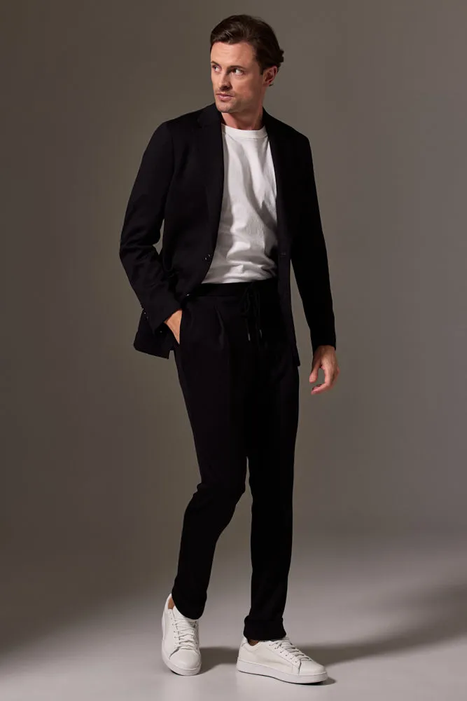 Liam Bailey Wool Jersey Suit - Black